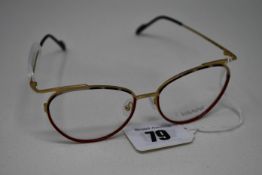 A pair of as new Vanni glasses frames with clear glass (RRP £240).