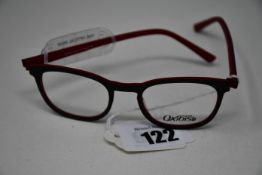 A pair of as new Oxibis glasses frames with clear glass (RRP £230).