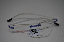 A pair of as new SwissFlex glasses frames with clear glass (RRP £200).