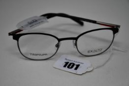 A pair of as new Exalto glasses frames with clear glass (RRP £270).