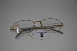 A pair of as new Airlight glasses frames with clear glass (RRP £220).