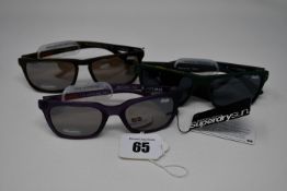 Three pairs of as new Superdry sunglasses (RRP £70 each).