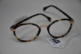 A pair of as new William Morris Black Label glasses frames with clear glass (RRP £250).