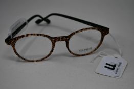 A pair of as new Vanni glasses frames with clear glass (RRP £220).