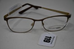 Two pairs of as new William Morris glasses frames with clear glass (RRP £170).
