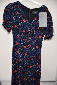 An as new The Kooples Poison Roses on Georgette dress (Size 0 - RRP £318).