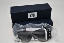 Three pairs of as new Ted Baker Dirk sunglasses with cases.