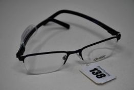 A pair of as new Oxibis glasses frames with clear glass (RRP £230).