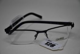 A pair of as new Oxibis glasses frames with clear glass (RRP £230).