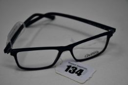 A pair of as new Oxibis glasses frames with clear glass (RRP £230).