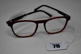 A pair of as new Vanni glasses frames with clear glass (RRP £220).