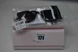 Three pairs of as new Ted Baker Dirk sunglasses with cases.