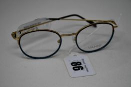 A pair of as new Vanni glasses frames with clear glass (RRP £220).