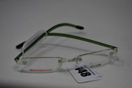 A pair of as new SwissFlex glasses frames with clear glass (RRP £200).