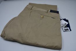 A pair of as new Ralph Lauren slim fit chinos in khaki (W38/L32 - RRP £125).