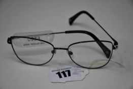 A pair of as new William Morris Black Label glasses frames with clear glass (RRP £250).