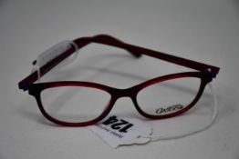 A pair of as new Oxibis glasses frames with clear glass (RRP £230).