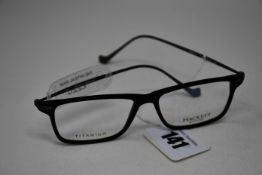A pair of as new Hackett Bespoke glasses frames with clear glass (RRP £220).
