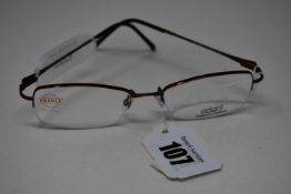 A pair of as new Airlight glasses frames with clear glass (RRP £220).