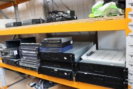 A quantity of IT items to include; an Avid Adrenaline edit controller, an APC 750 Smart UPS, two