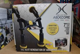 One boxed as new ABXCORE personal fitness trainer (Ab machine with virtual trainer).