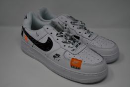 A pair of as new Nike Air Force 1 07 Just Do It Pack (UK 10 - no box).