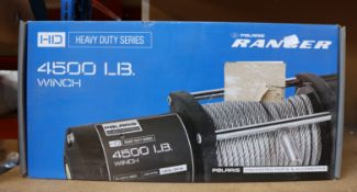 One boxed as new Polaris Ranger 4500lb integrated winch.