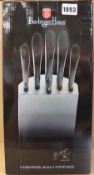 An as new Berlinger Haus limited collection knife set (Over 18s only).
