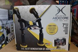 One boxed as new ABXCORE personal fitness trainer (Ab machine with virtual trainer).