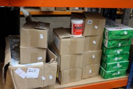 A box of Fire Exit signs (Approximately 100 in the box), six LED Maintained Emergency signs and nine