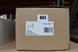 One boxed as new Crosswater Serene bath filler dual lever (MBSN322D).