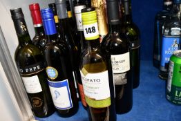 Seventeen bottles of wines/champagnes to include Wold Blass, Taittinger, Principato, Rioja, Pierre