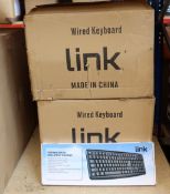 Forty boxed as new Link office keyboards.