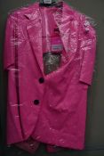 An as new Natasha Zinko slim fit pink short sleeve jacket (Size 36 - RRP £567).