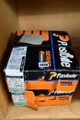 Two boxes of Paslode 141082 3.1mm x 90mm nails (2200 per box + 2 fuel cells).