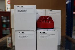 Ten boxed as new Eaton - Fulleon - ROLP, red body and red LED beacon/sounders (8210113FULL-0016X).