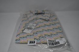 Two Ralph Lauren Polo X Asos exclusive collab shirts in white with all over logo (Both M).