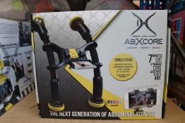 One boxed as new ABXCORE personal fitness trainer (Ab machine with virtual trainer).