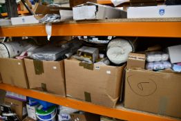 Five boxes of miscellaneous items to include household, toys and tools.