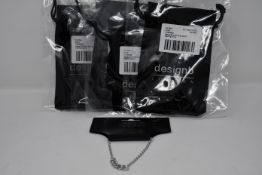 A quantity of as new DesignB chain bracelets with chunky front detailing in sterling silver (