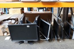 Eight pre-owned monitors; two HP L1908wi 19