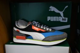 Two pairs of as new Puma Future Rider Play On trainers (UK 10, 11).