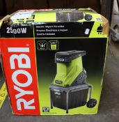 One as new RYOBI 2500w electric impact shredder.