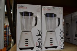 Four boxed as new Kitchen Perfected Table Blenders (1.5L).