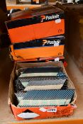 Three boxes of Paslode nails with two fuel cells in each box (141233 - 3.1 x 90mm smooth, 141074 -
