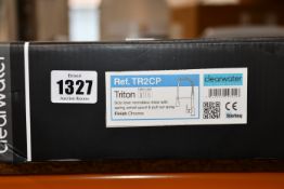 One boxed as new Clearwater Triton Mono Sink Mixer with spring spout, in chrome.