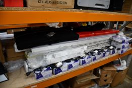 A quantity of LED lights and related items to include Profilux ultra-thin recessed IC luminaires and