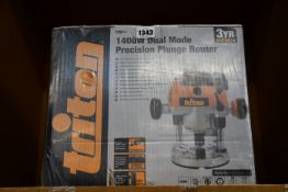 One boxed as new Triton 1400W Dual Mode Precision Plunge Router (MOF001).