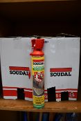 Twenty four as new Soudal Genius Gun plasterboard adhesive (750ml).