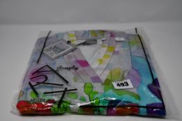 Four Simply Art Dolcezza Chris Cozens poppy V-neck tops (UK M, L, XL, XXL).